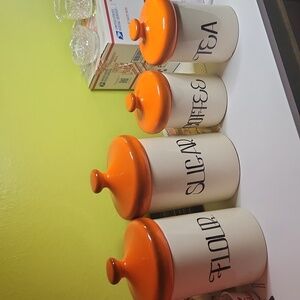 Vintage kitchen canister set